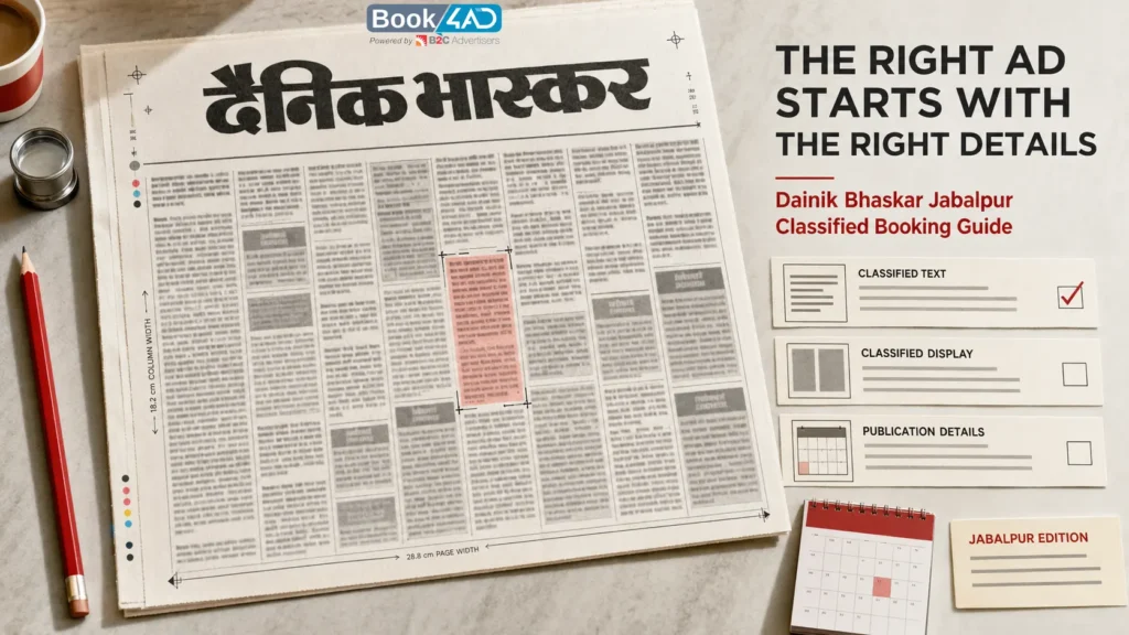 Planning a Dainik Bhaskar Jabalpur Classified Ad? Start Here