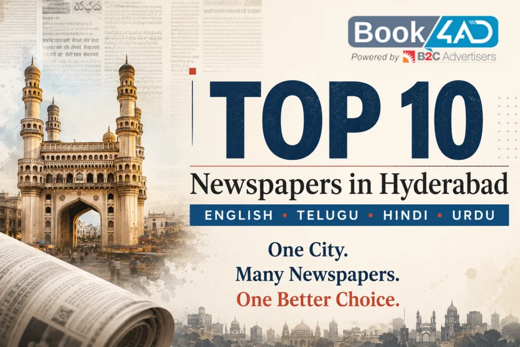 Top 10 Newspapers in Hyderabad: English, Telugu, Hindi & Urdu