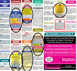 Classified Display Ad Size